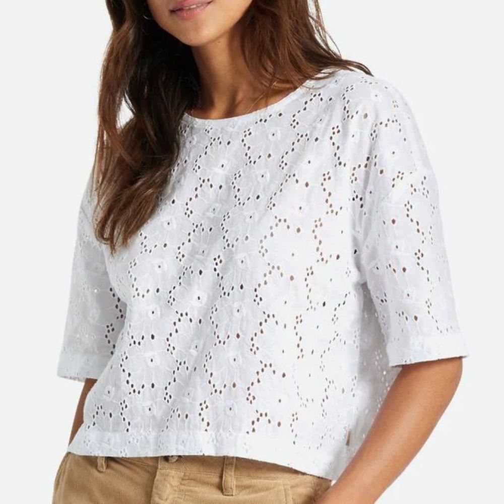 Brixton AMALFI EYELET S/S WOVEN - size XS
